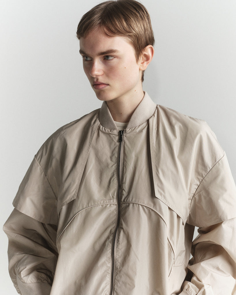 0097 recycled nylon bomber jacket