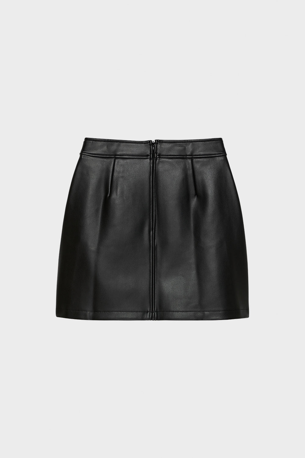 White company hotsell leather skirt