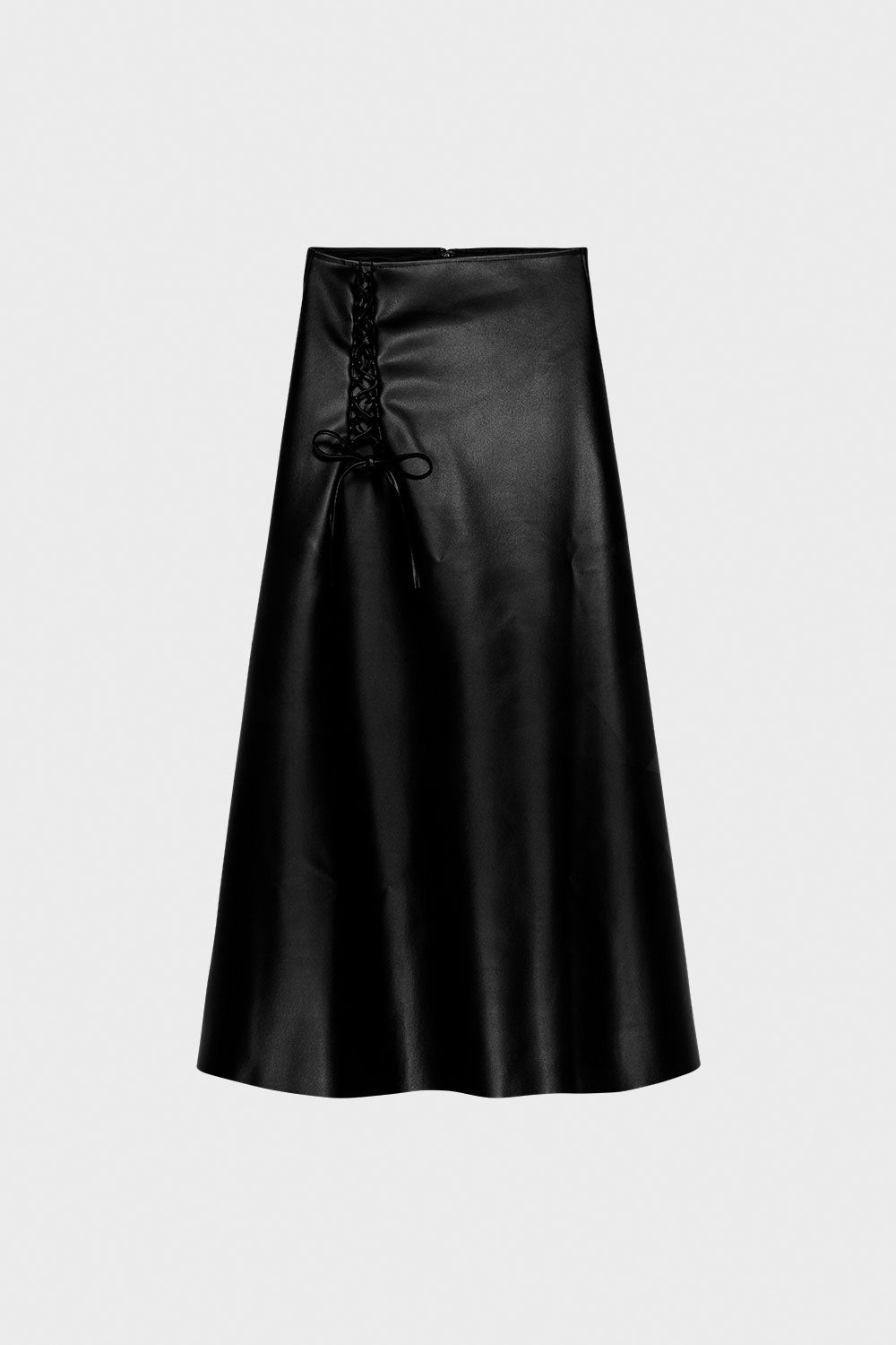 White company cheap leather skirt